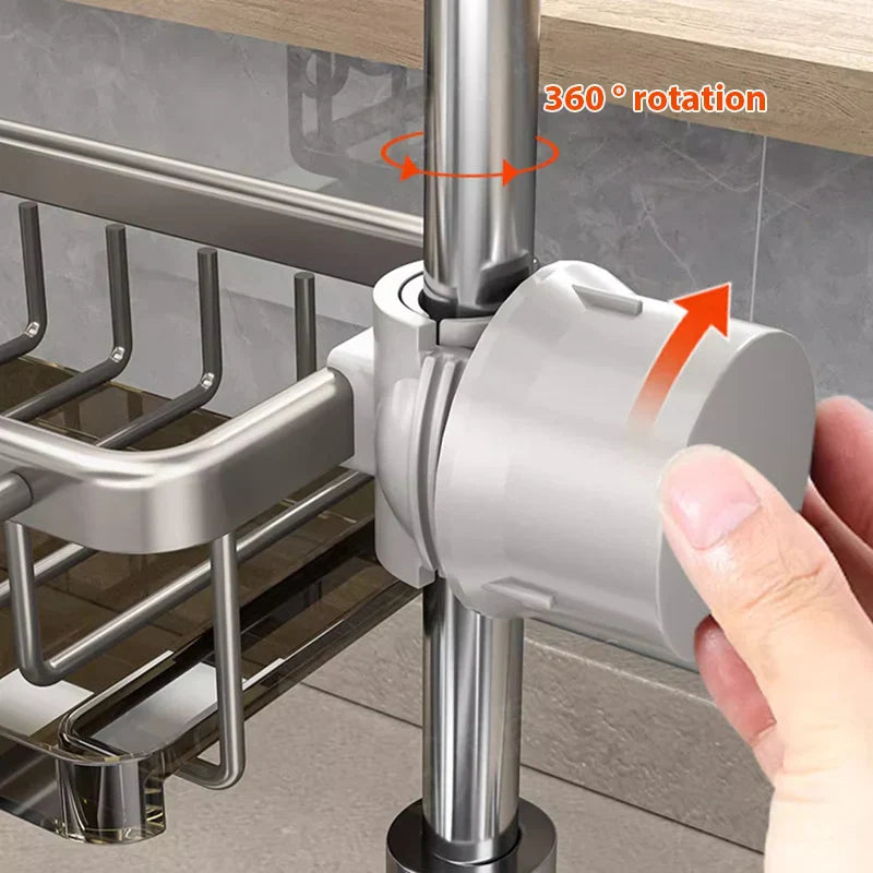 SmartDrain - Spülbecken-Organisator aus Aluminium [Letzter Tag Rabatt]