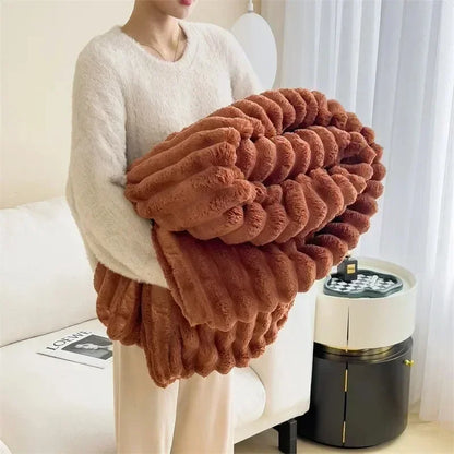 50% RABATT | BlissBlanket - Kuschelige Herbst/Winter Kaninchen Plüschdecke [Letzter Tag Rabatt]