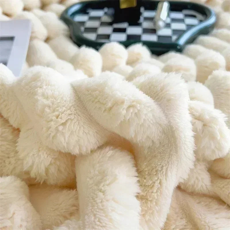 50% RABATT | BlissBlanket - Kuschelige Herbst/Winter Kaninchen Plüschdecke [Letzter Tag Rabatt]