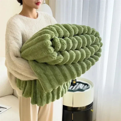 50% RABATT | BlissBlanket - Kuschelige Herbst/Winter Kaninchen Plüschdecke [Letzter Tag Rabatt]