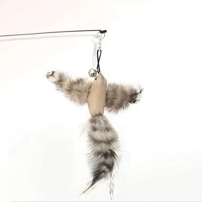 MeowFeather Toy - Interaktives Katzenspielzeug mit Federn [Letzter Tag Rabatt]