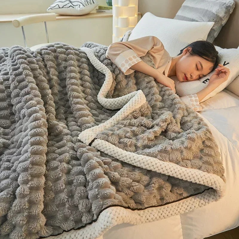 FluffyComfort - Samtweiche Herbstdecke für das Bett  [Letzter Tag Rabatt]