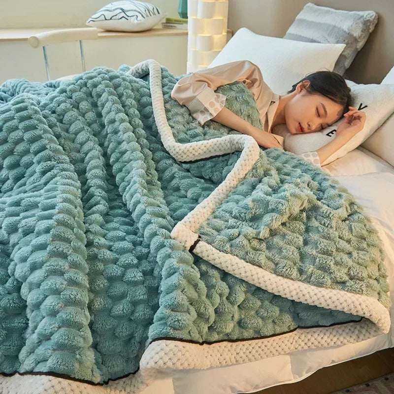 FluffyComfort - Samtweiche Herbstdecke für das Bett  [Letzter Tag Rabatt]