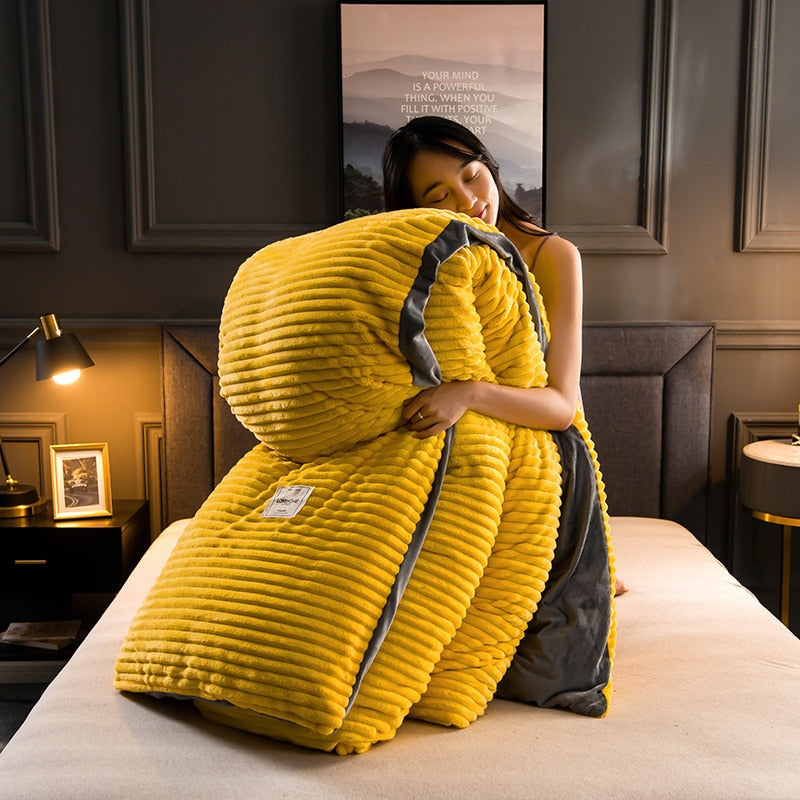 SoftVelour - Samt-Bettdecke, ein 5-Sterne-Hotel wie zu Hause [Letzter Tag Rabatt]
