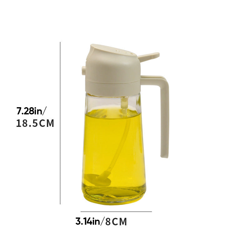 EasyOil - 2 in 1 Ölsprüher und -spender aus Glas