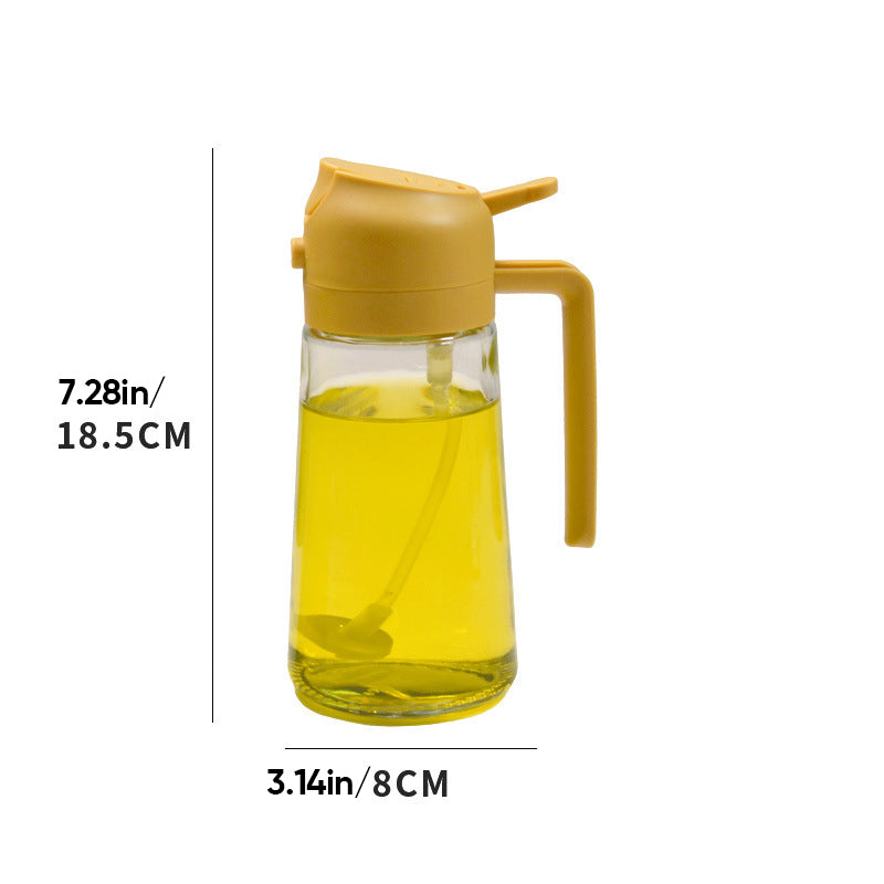EasyOil - 2 in 1 Ölsprüher und -spender aus Glas