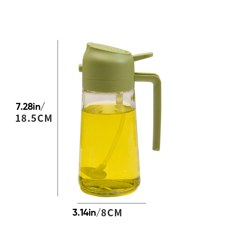 EasyOil - 2 in 1 Ölsprüher und -spender aus Glas