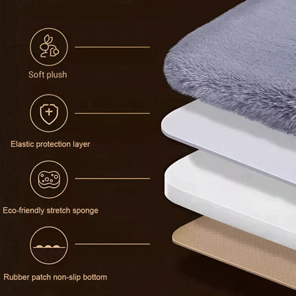 SeatVelour - Luxus Verdickte Plüsch Autositzkissen Set  [Letzter Tag Rabatt]